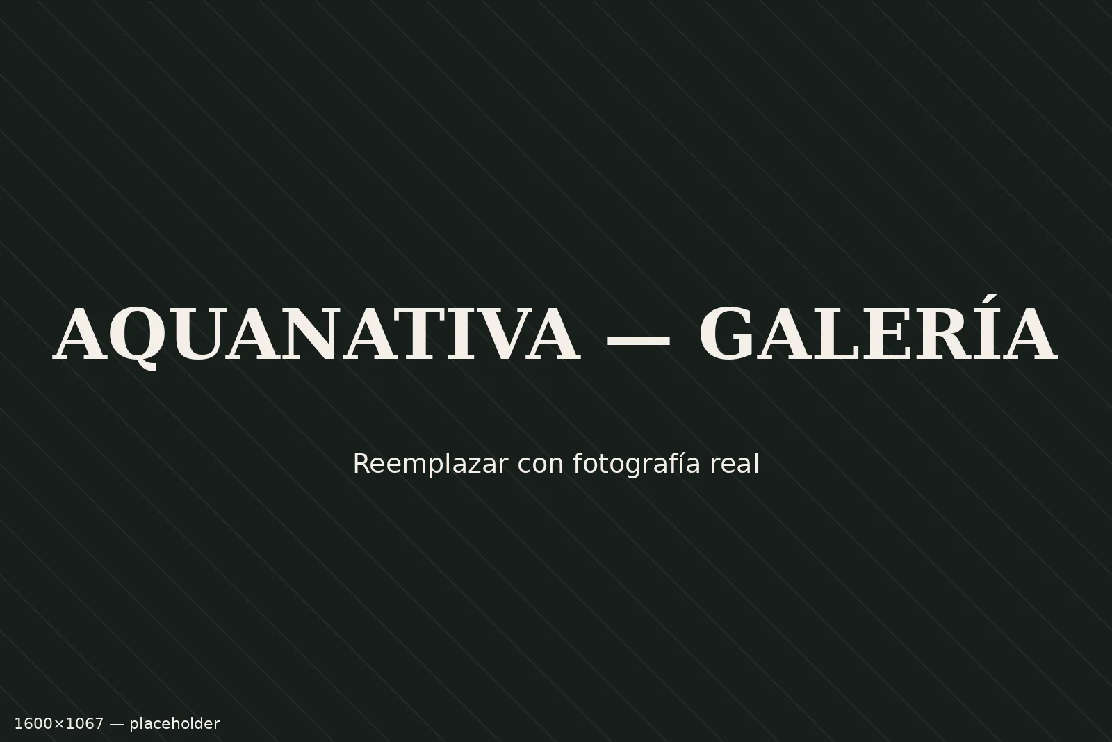 Aquanativa — producción